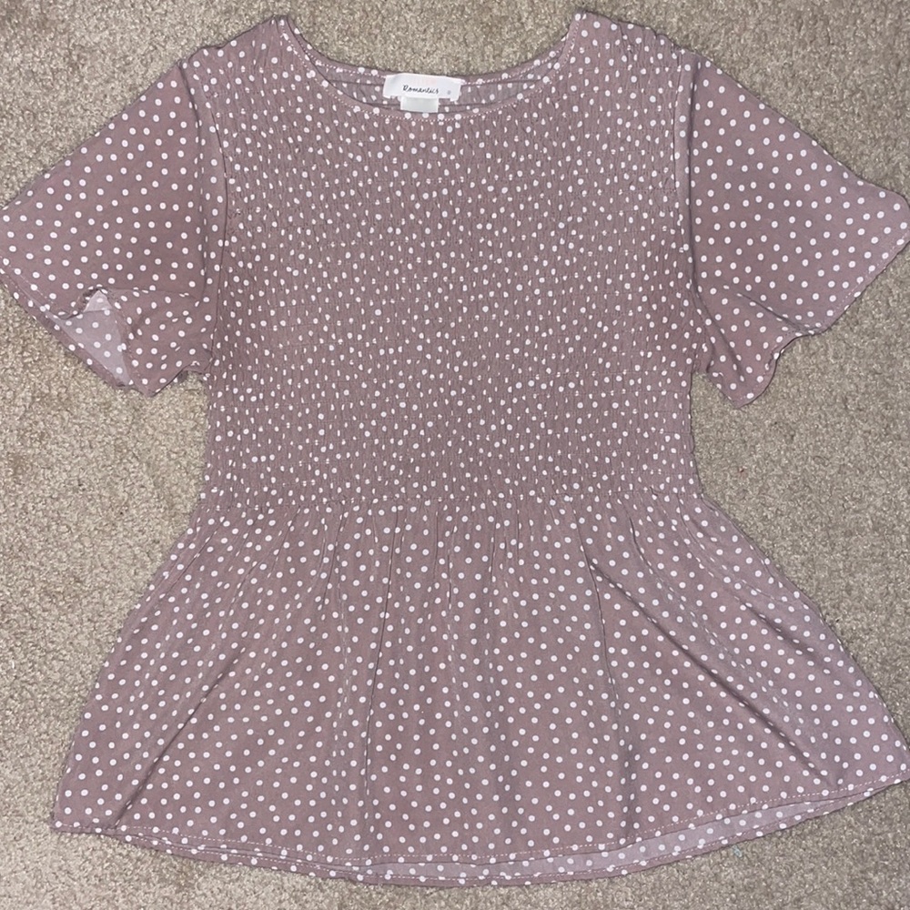 Smocked Babydoll Blouse